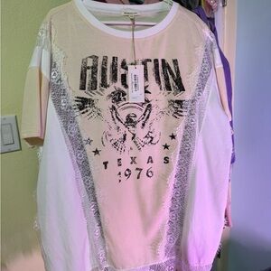 Blue Velvet Cream Top